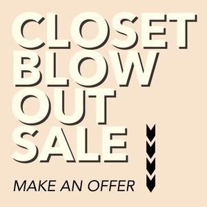 Weekend blowout sale!